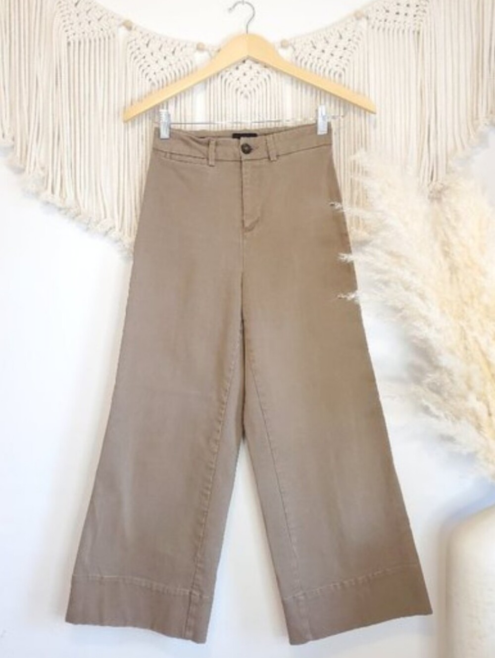 Frank & Oak Crop Brown Chinos Size 0